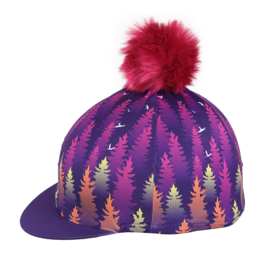 Shires Aubrion Hyde Park PURPLE FOREST Hat Cover